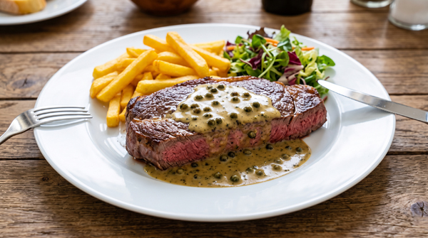Rumpsteak Pfeffersauce